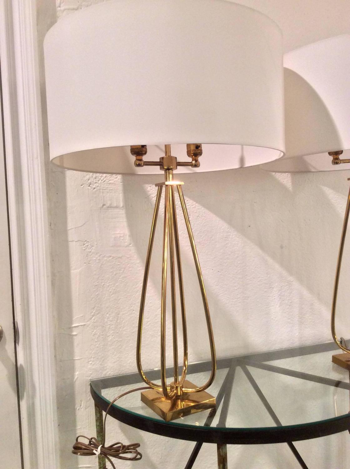 MidCentury Modern Brass Table Lamps at 1stdibs