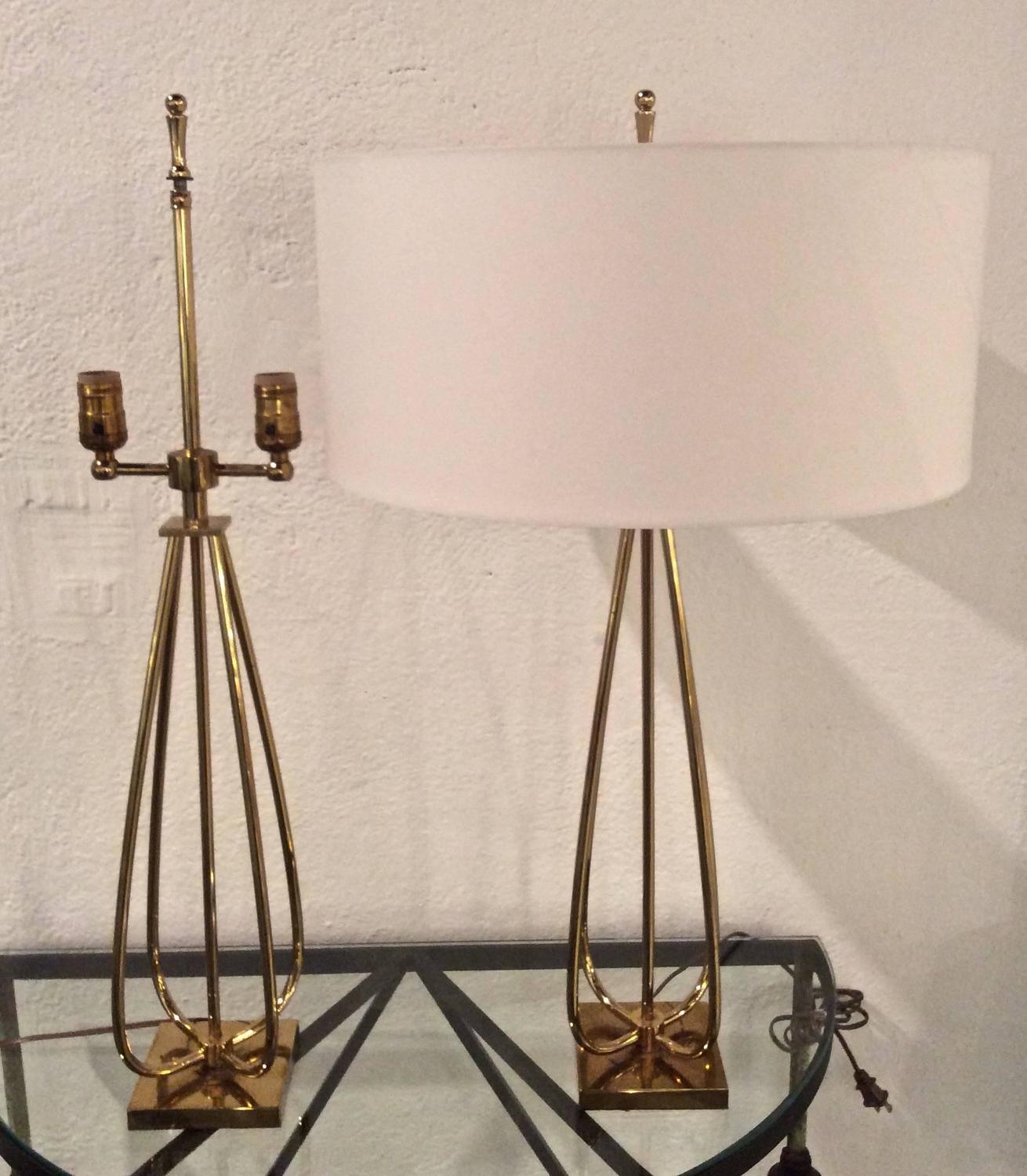 MidCentury Modern Brass Table Lamps at 1stdibs