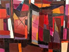 Cubist Modern Oil Painting, signed by Artist Weston