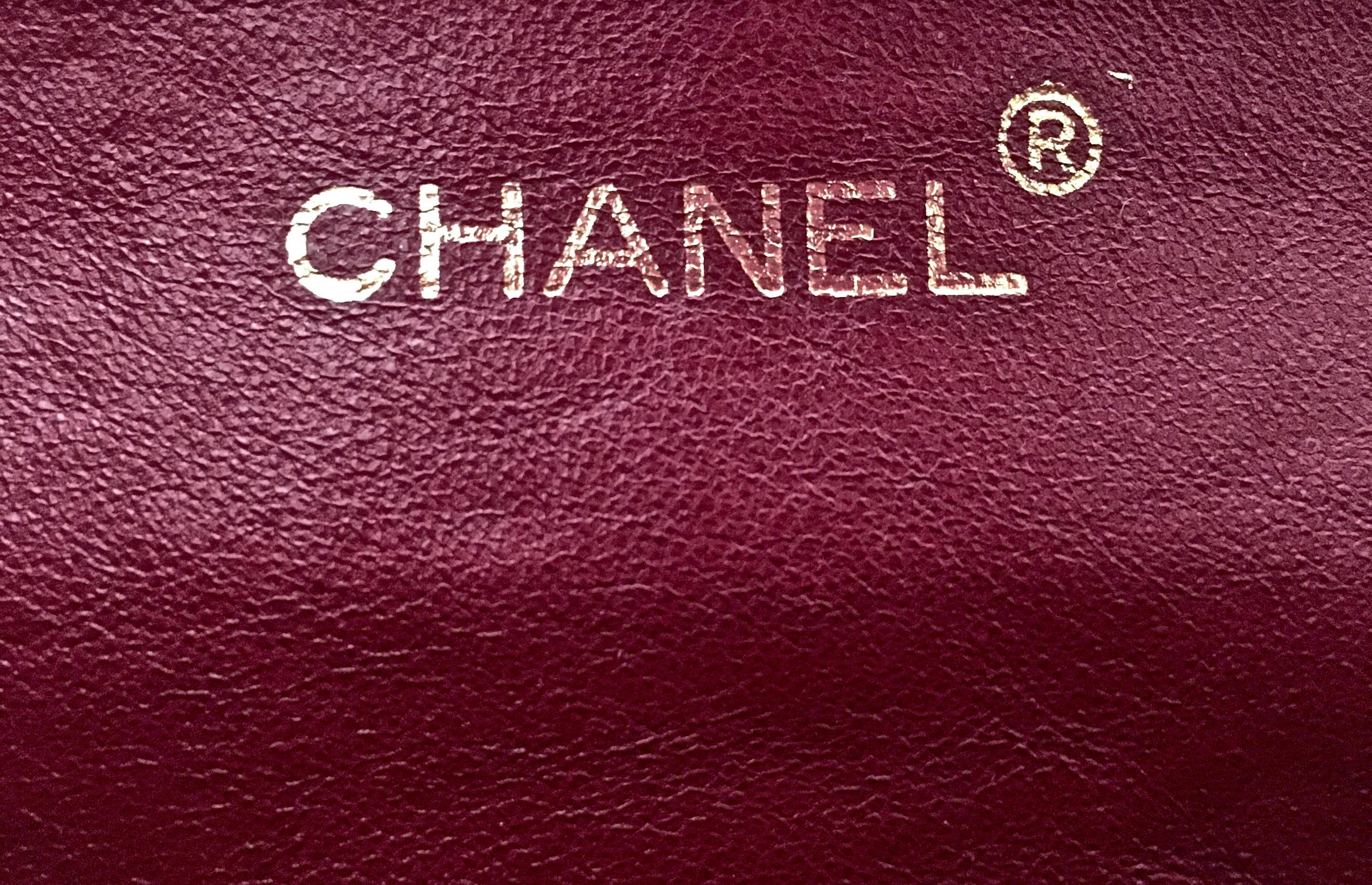 Vintage Quilted Chanel Red Lizard Leather Clutch, with Shoulder Chain 2