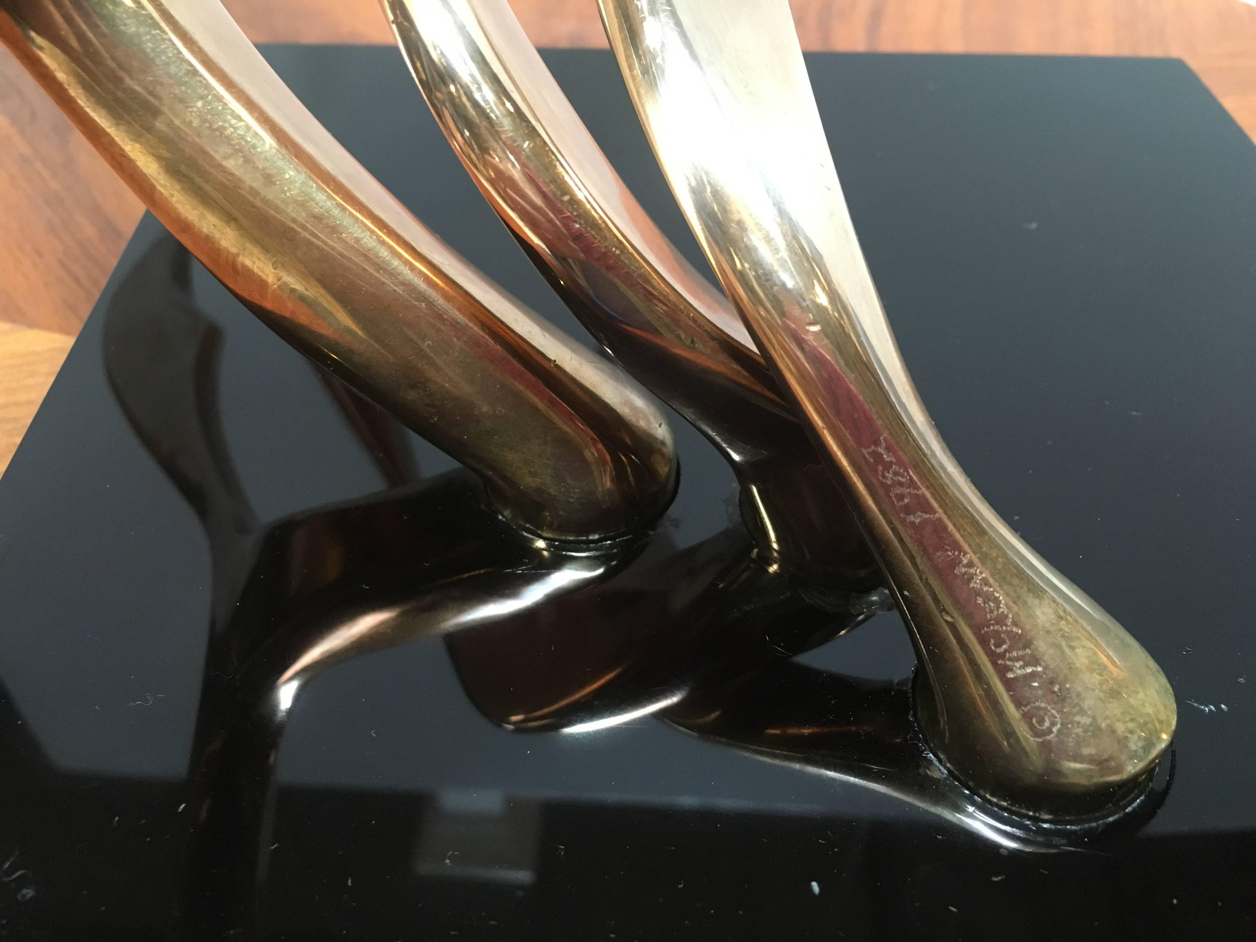 Abstract Modern Sculpture, Signed and Dated by Artist, McLean In Excellent Condition For Sale In Stamford, CT