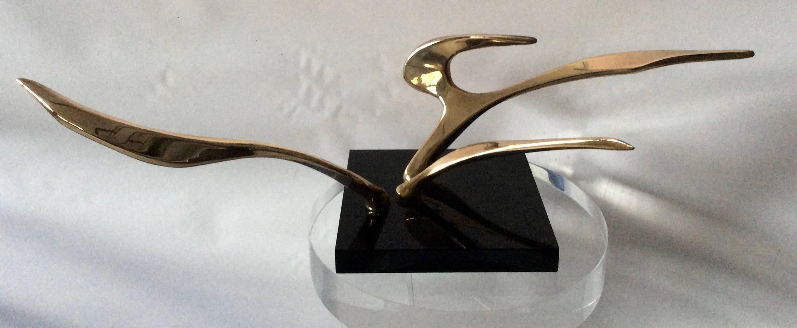 American Abstract Modern Sculpture, Signed and Dated by Artist, McLean For Sale