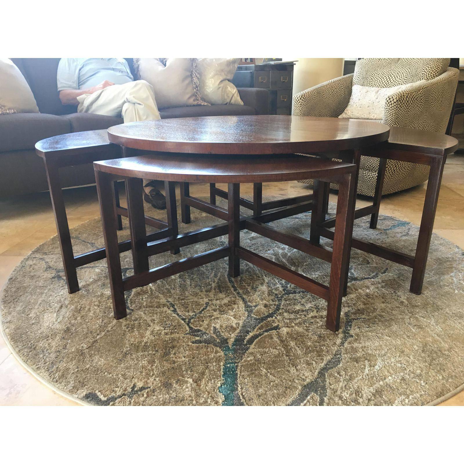 Mid-Century Modern Nesting Bench Seats and Cocktail Table In Good Condition In Stamford, CT