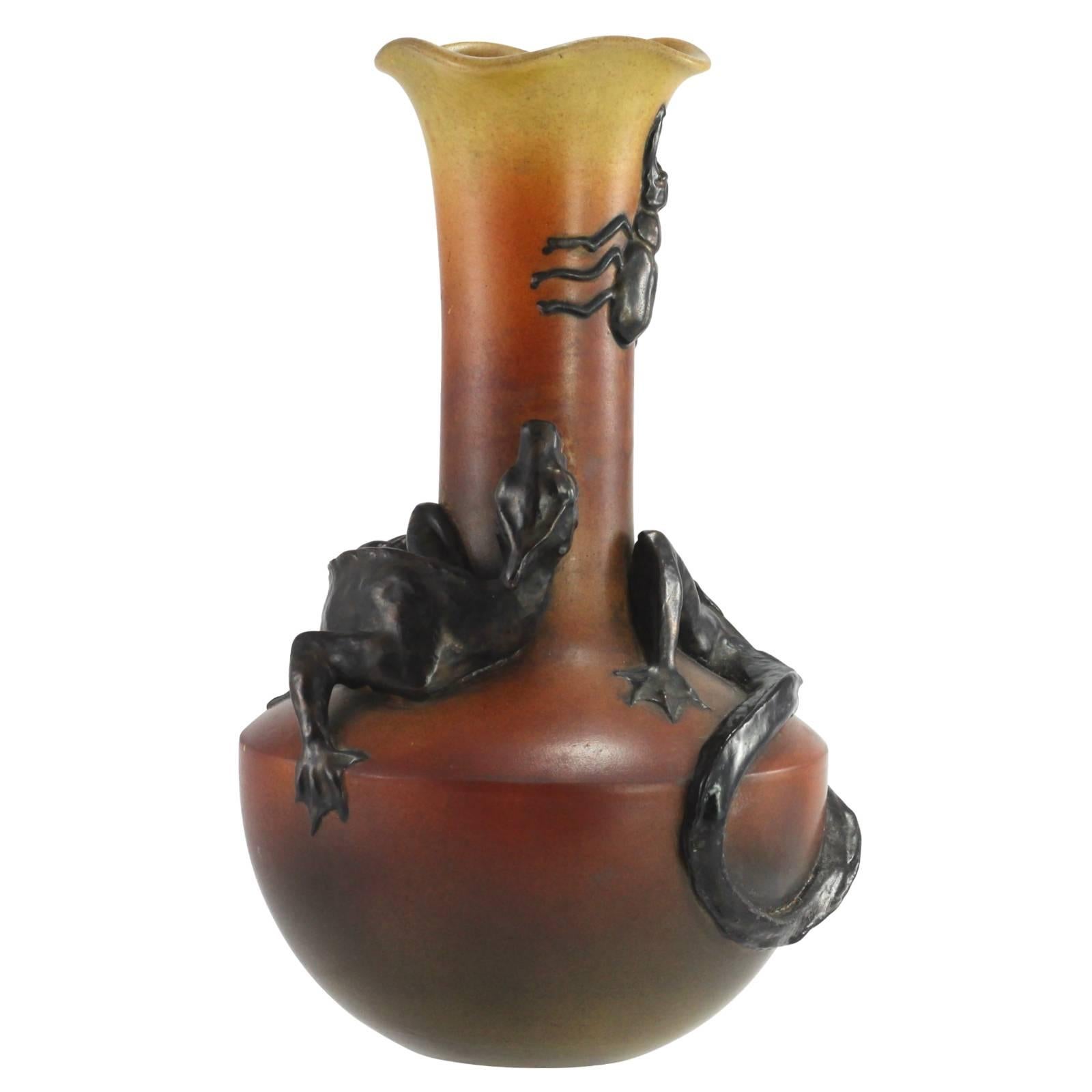 Early 20th Century Danish Art Nouveau Vase by Peter Ipsen In Excellent Condition For Sale In Brisbane, Queensland