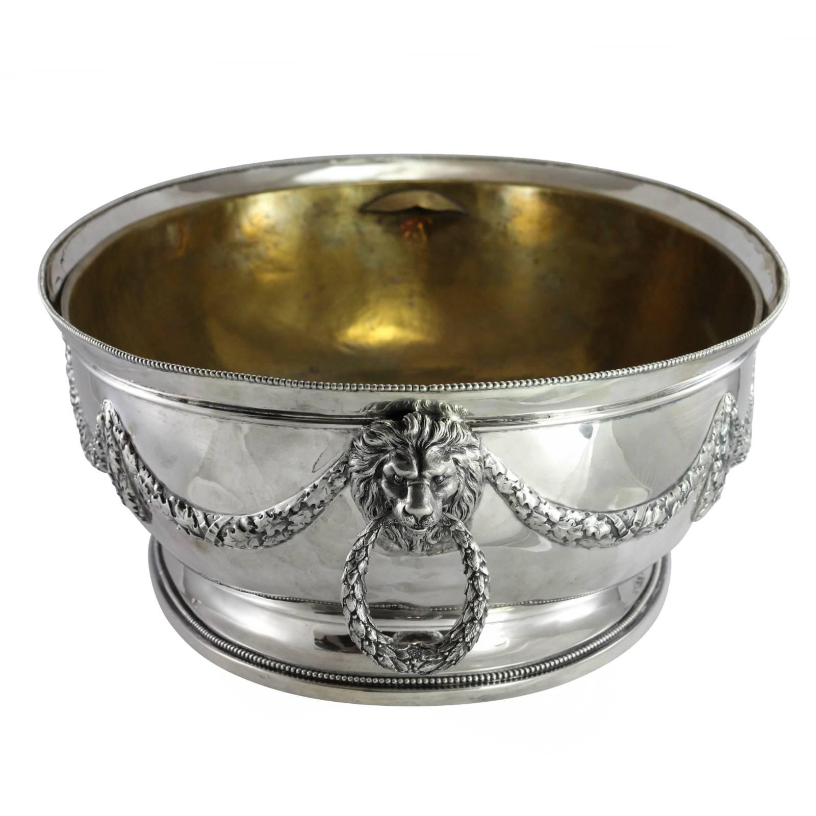 Early 20th Century German Continental Silver Presentation Wine Cooler For Sale 2