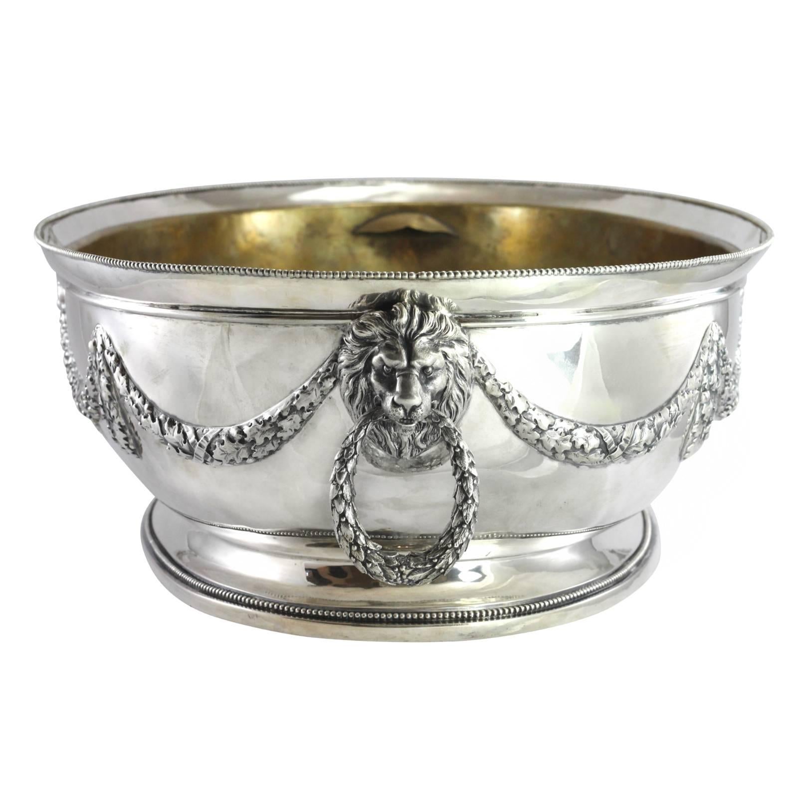 Early 20th Century German Continental Silver Presentation Wine Cooler For Sale 3