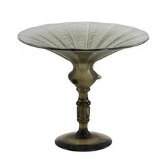 Early 20th Century Art Deco Acid Etched Glass Coupe by Schneider