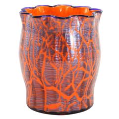 Early 20th Century Art Deco Bohemian Glass Vase by Loetz