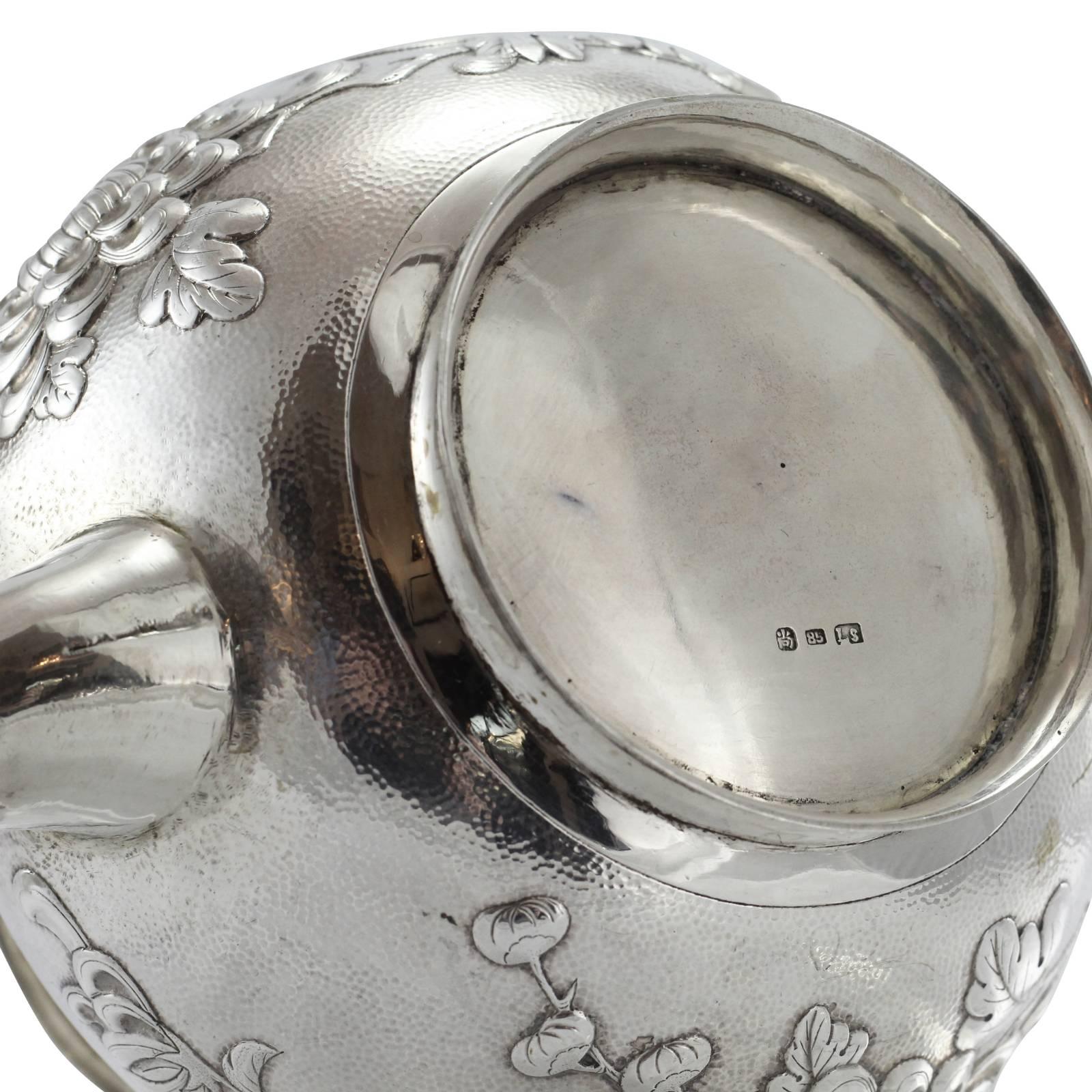 Early 20th Century Three-Piece Chinese Export Silver Tea Set 7