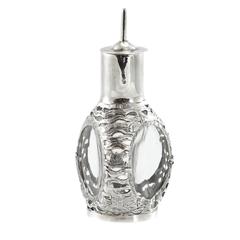 Early 20th Century Chinese Sterling Silver Overlaid Bottle by Wai Kee Jewellers