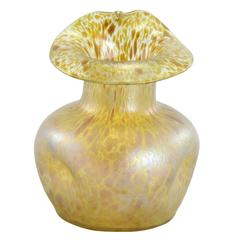 Late 19th Century Art Nouveau Bohemian Glass 'Papillon' Vase by Loetz