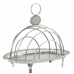 18th Century Georgian Pierced Sterling Silver Toast Rack by Hester Bateman