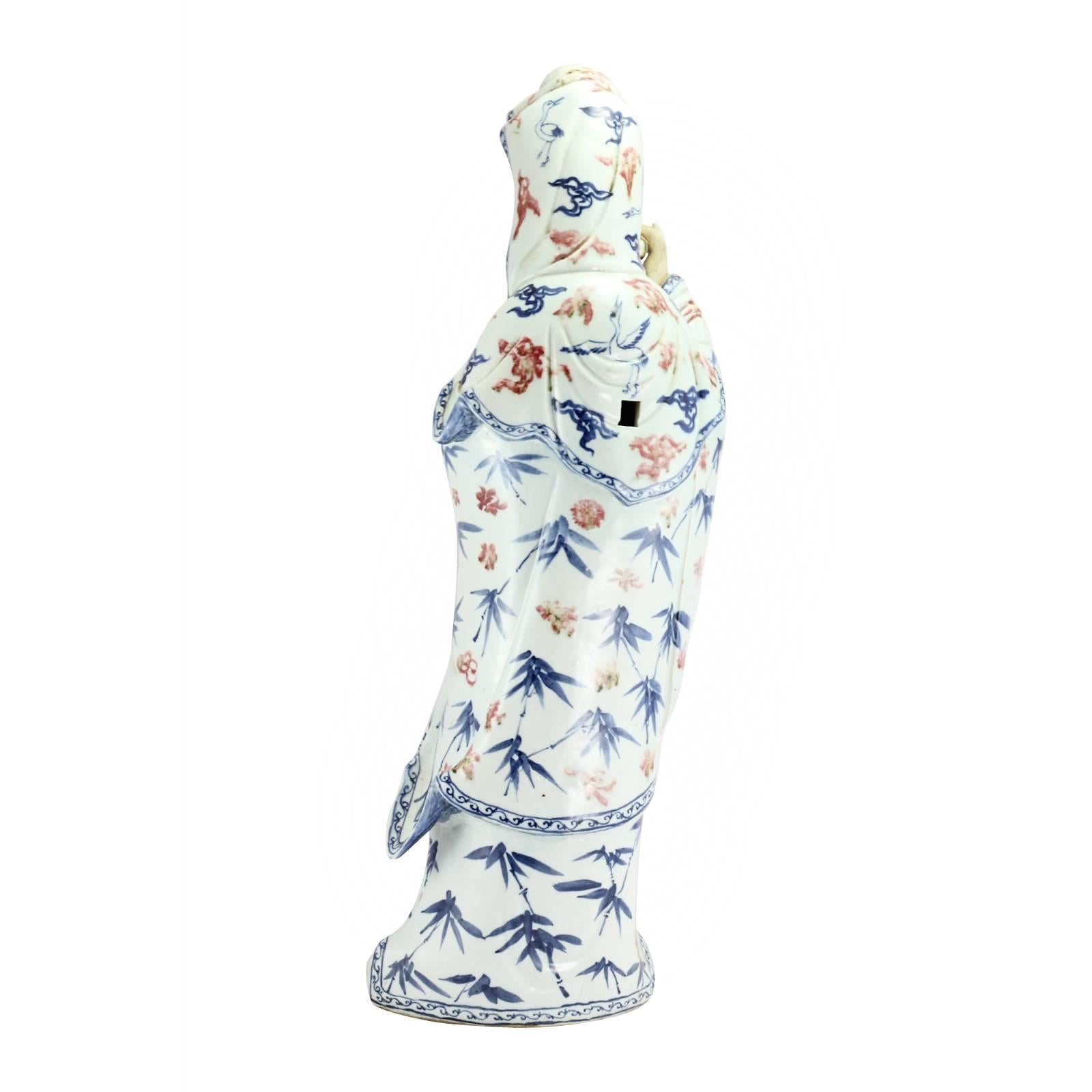 Glazed Early 20th Century Chinese Porcelain Guanyin
