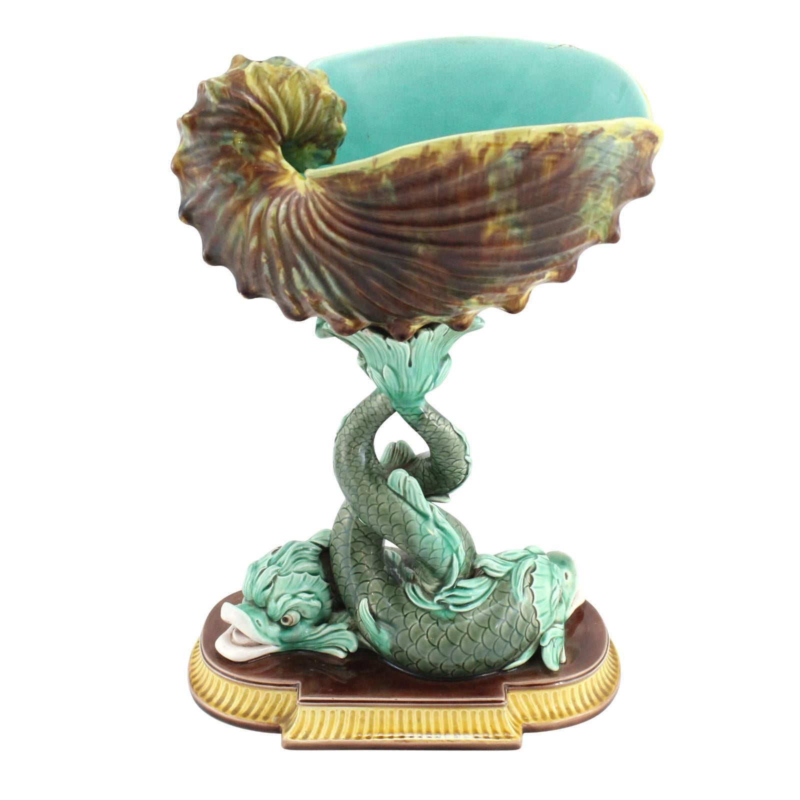 Mid-19th Century 19th Century Majolica Centerpiece by Wedgwood