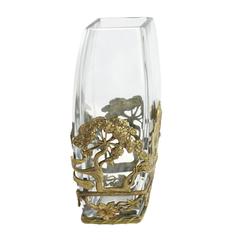 French Glass and Bronze Vase Attributed to Marcel Bing Maison De L'Art Nouveau