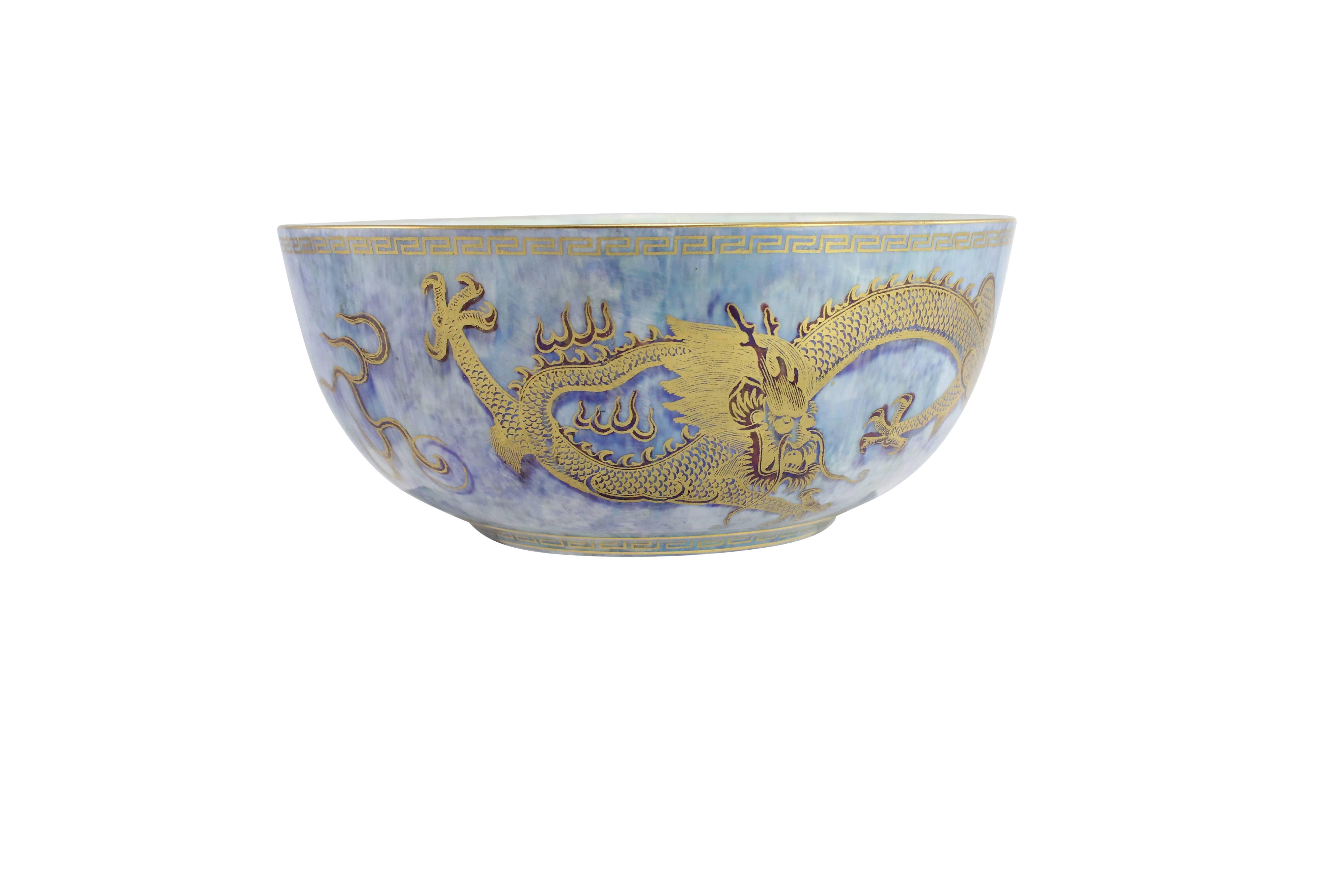 English 'Mythical Creatures' Series Lustreware Bowl by Wedgwood