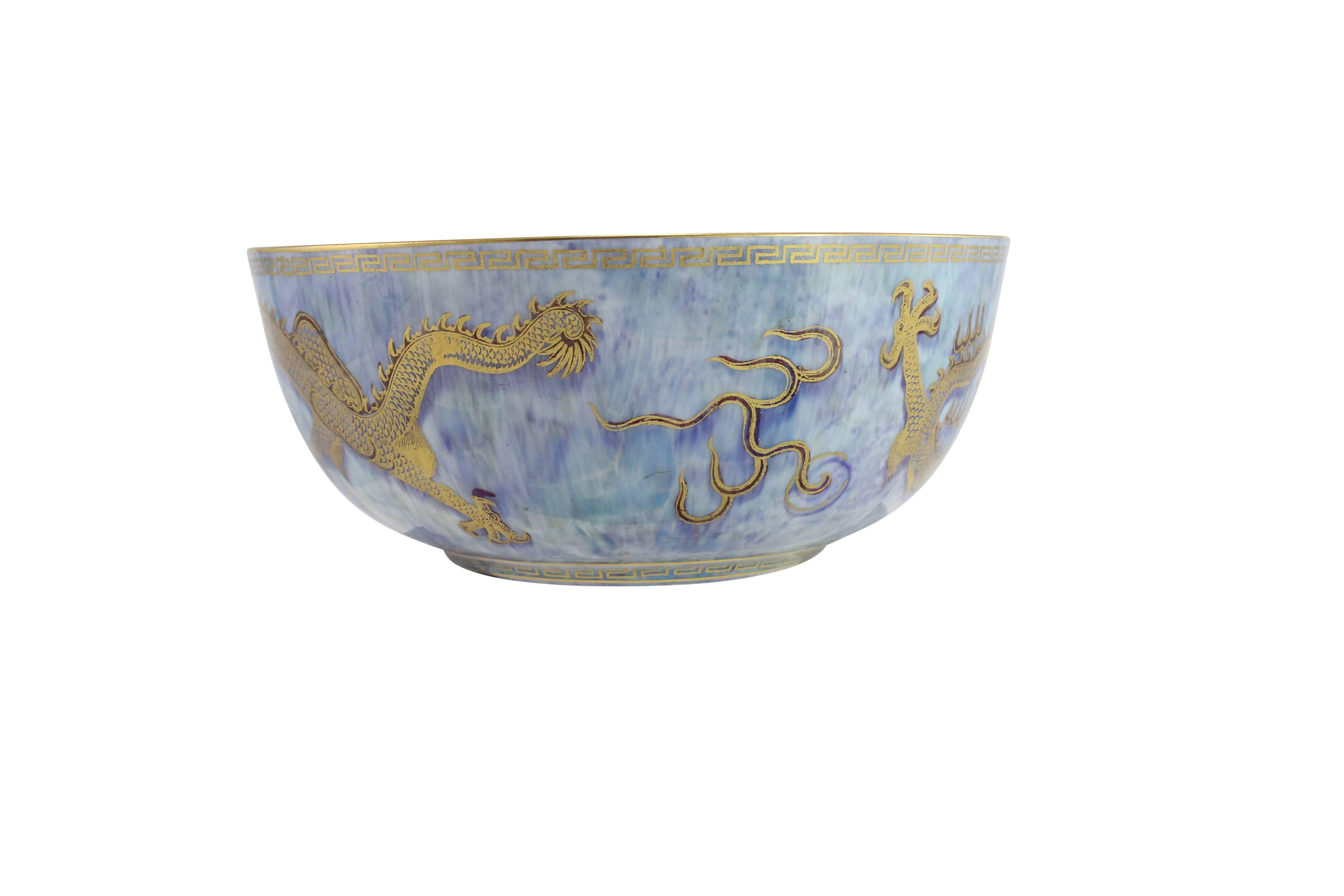 'Mythical Creatures' Series Lustreware Bowl by Wedgwood In Excellent Condition In Brisbane, Queensland