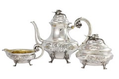 Three-Piece Sterling Silver Coffee Set by Guldsmedsbolaget
