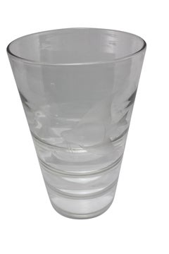 Crystal Vase Designed by Keith Murray for Royal Brierley