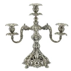 Late 19th Century Silver Plate 'Renaissance' Candelabras by Reed and Barton