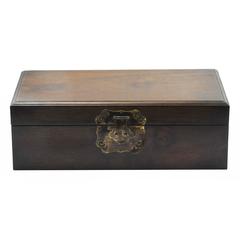 Late 19th Century Qing Dynasty Huanghuali Document Box