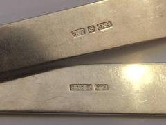 Early 20th Century Norwegian Silver Salad Servers