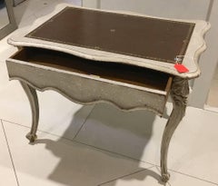 Antique French Louis XV Side Table with Hidden Drawer