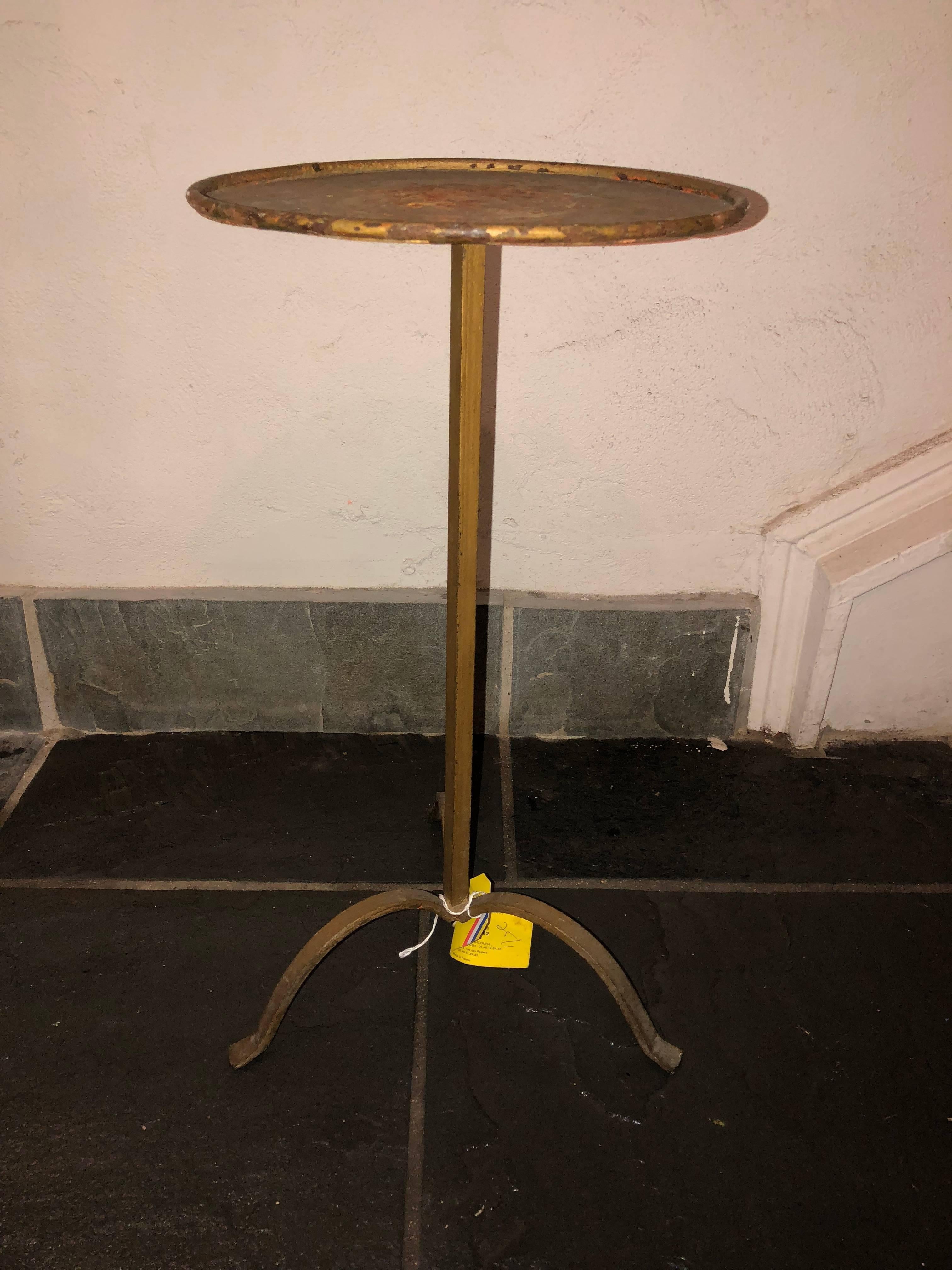 Hand-Crafted Vintage French Martini Table