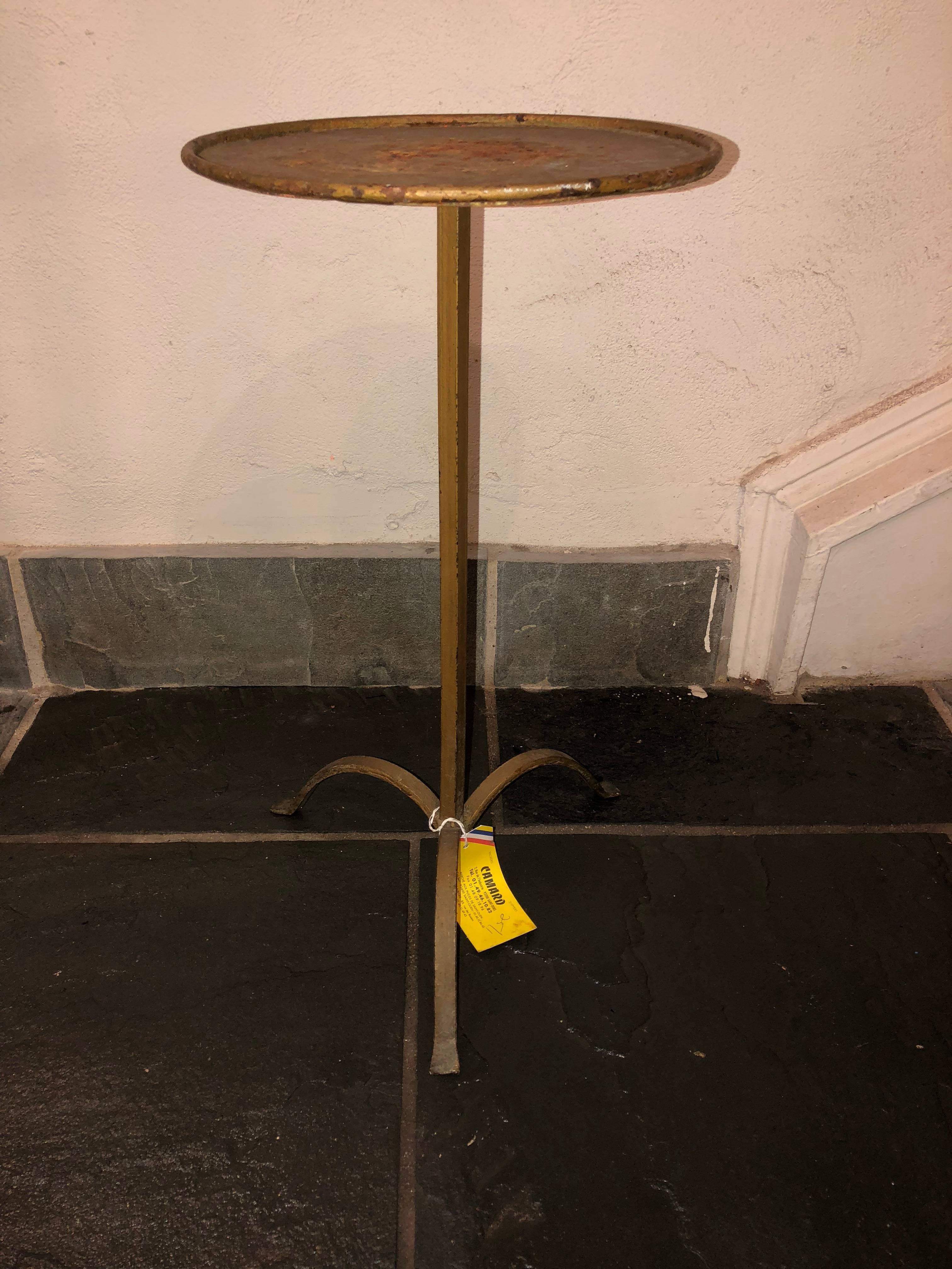 Vintage French Martini Table In Good Condition In New Orleans, LA