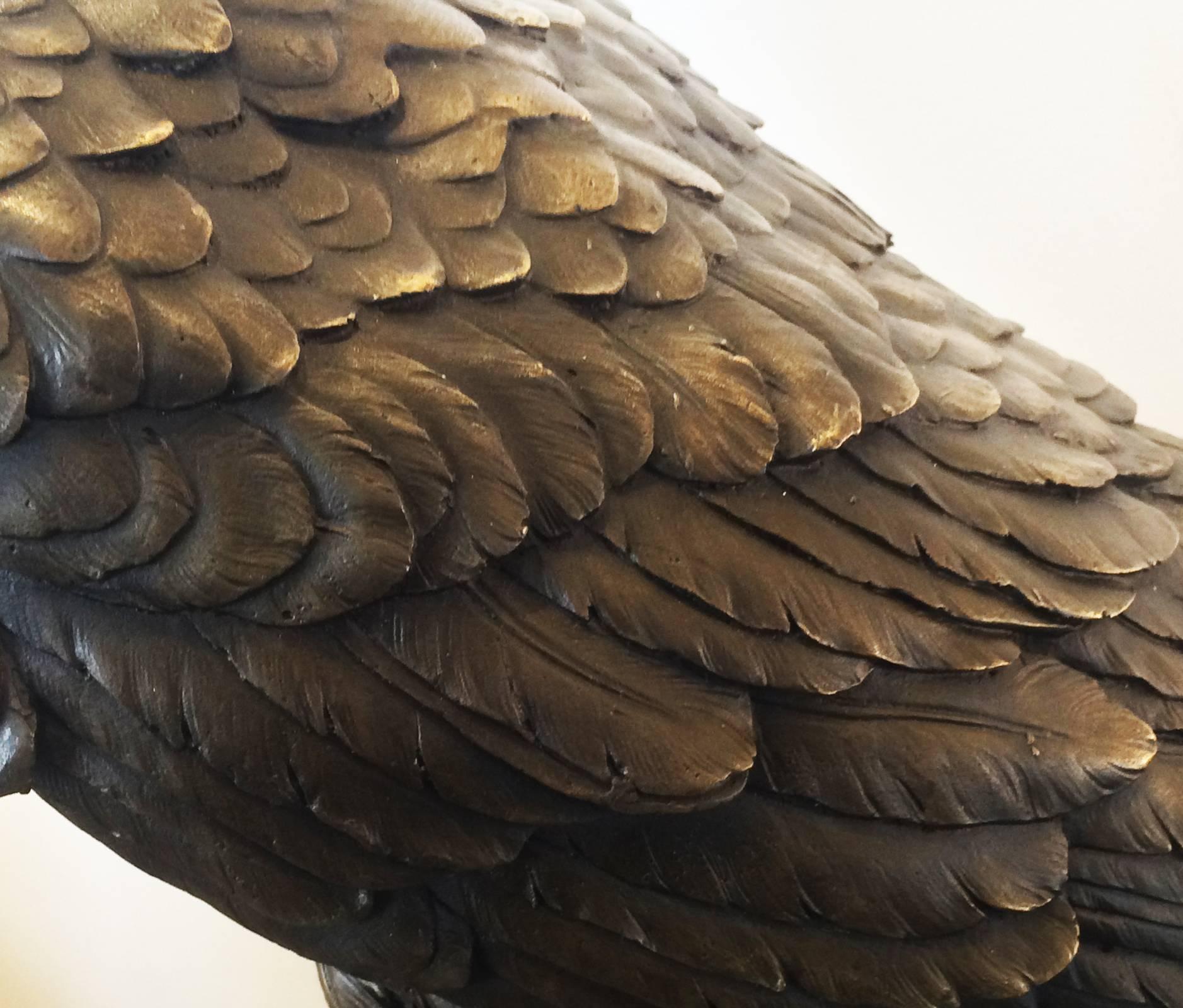 Huge Antique Bronze Eagle by Antoine-Louis Barye 2