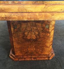 Art Deco English Waterfall Table in Burr Mahogany by H and L Epstein