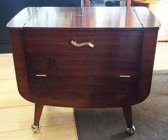 Art Deco Suprise Bar Whisky or Dry Bar Cart