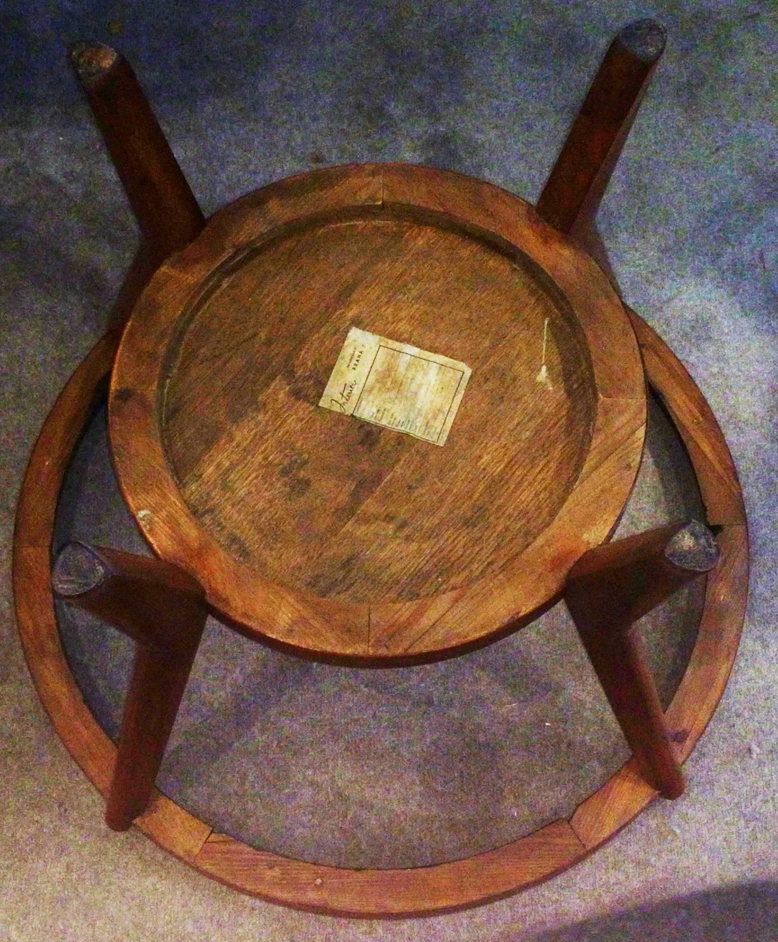 1930s Oak Original Glazed Occasional Table by Jindrich Halabala In Excellent Condition In Daylesford, Victoria
