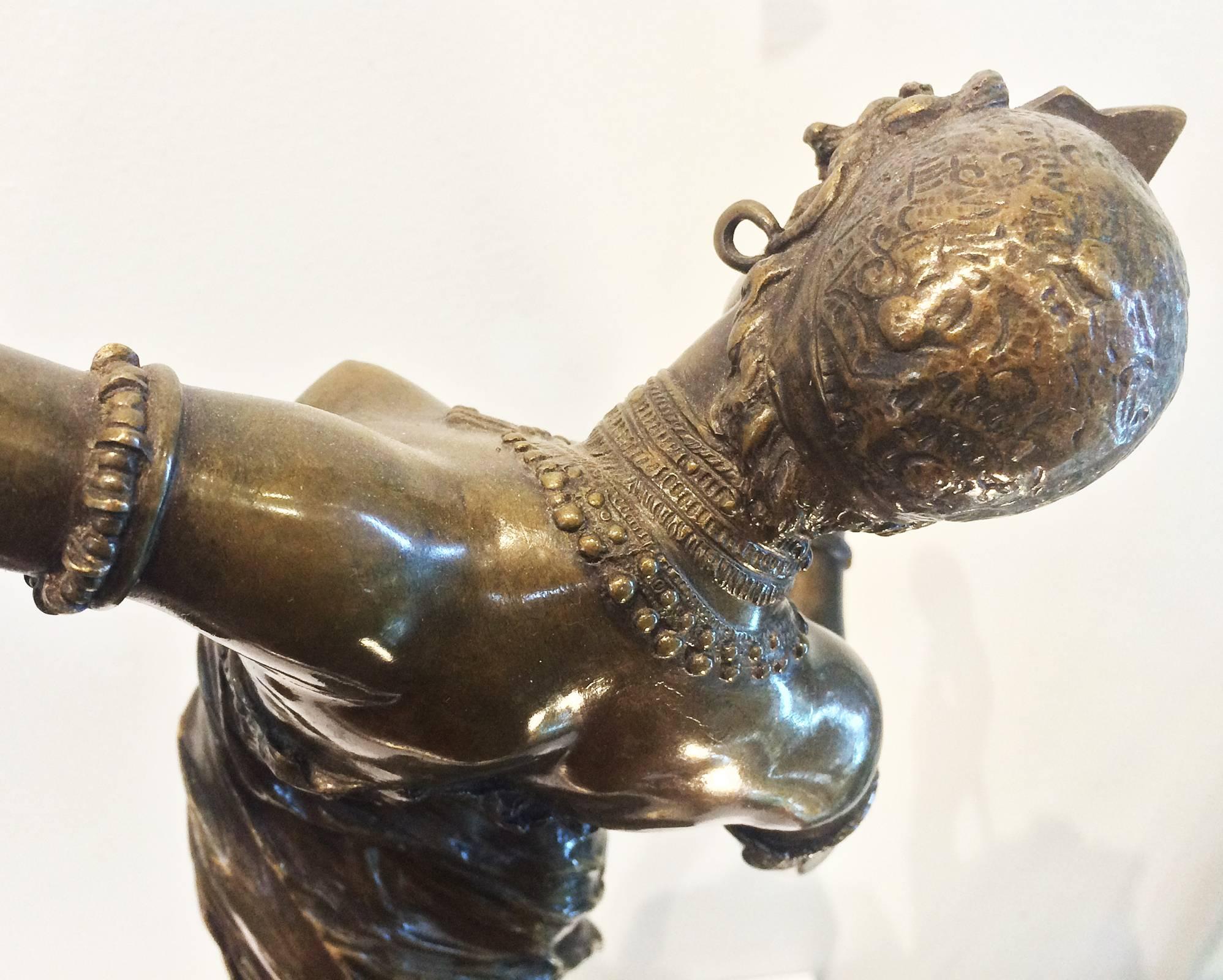 Art Nouveau Bronze by Franz Rosse Tambourine Dancer 1