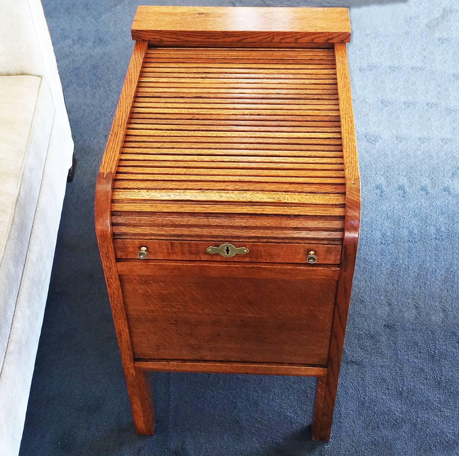 golden oak file cabinet