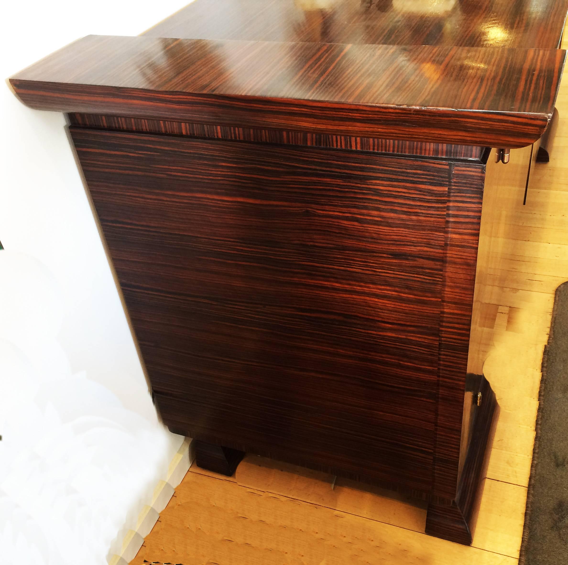 Inlaid Art Deco Macassar Wood Sideboard Buffet For Sale 4