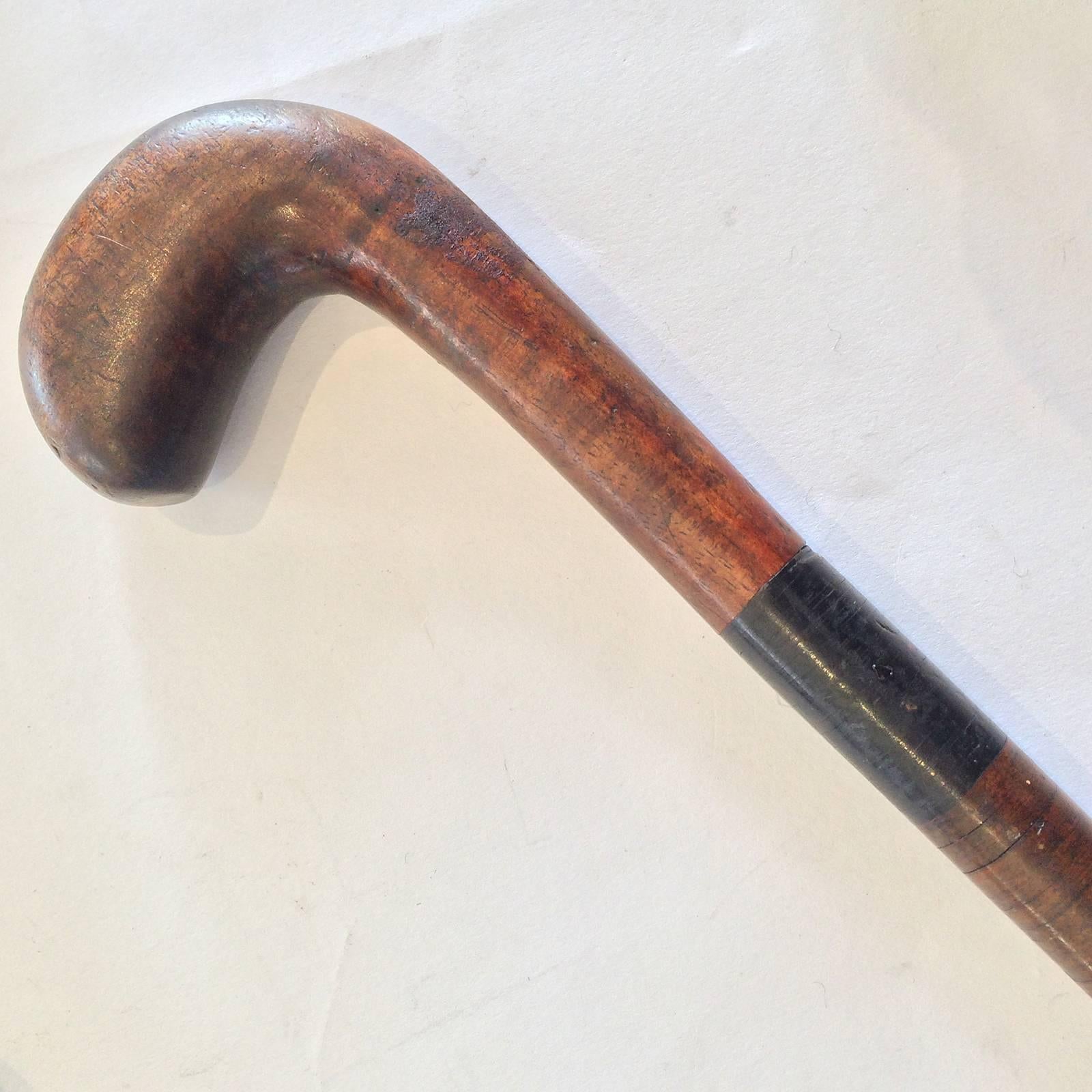 Exceedingly rare, double gadget walking stick, both 