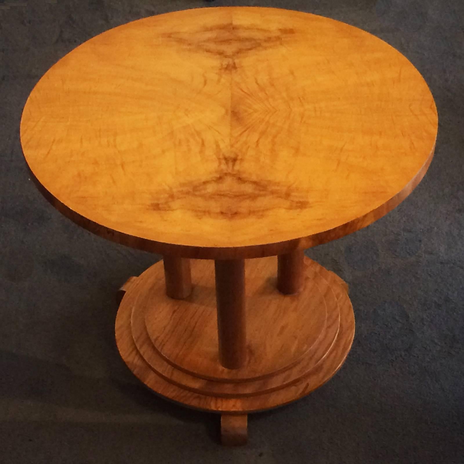 Australian Art Deco Round Stepped Coffee Table