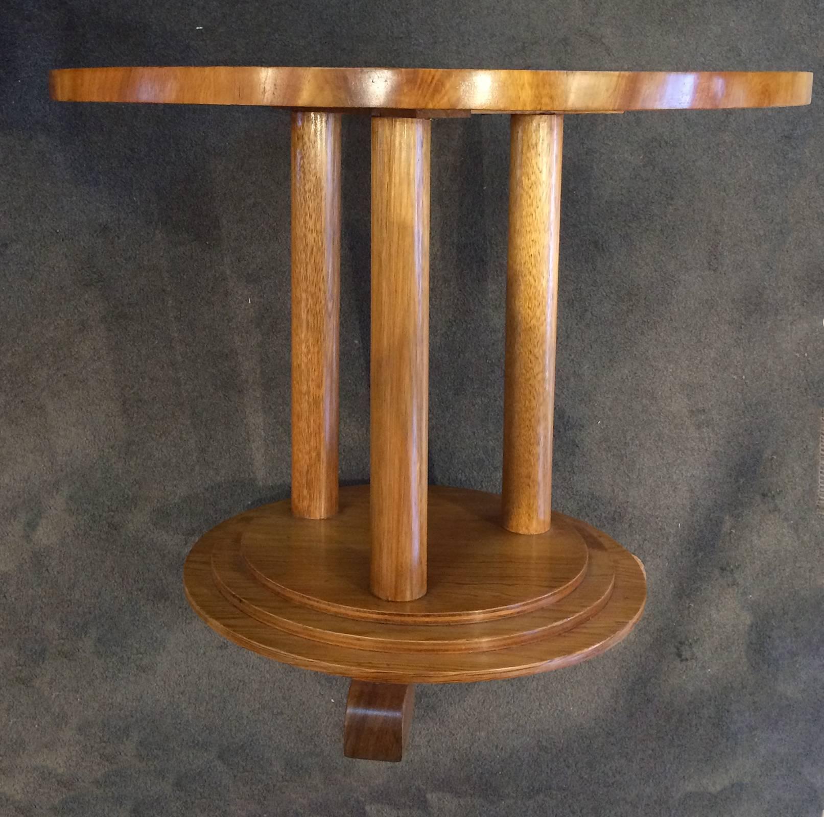 Mid-20th Century Art Deco Round Stepped Coffee Table