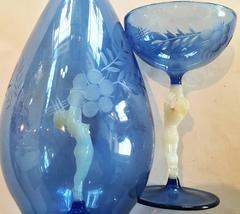 Art Deco Bimini Lauscha Decanter Liqueur Set