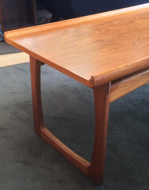 huge 1960s danish teak coffee table