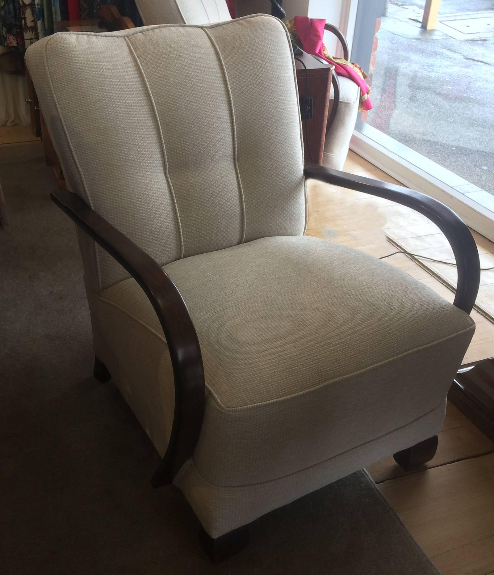 Pair of Art Deco German Armchairs In Excellent Condition In Daylesford, Victoria