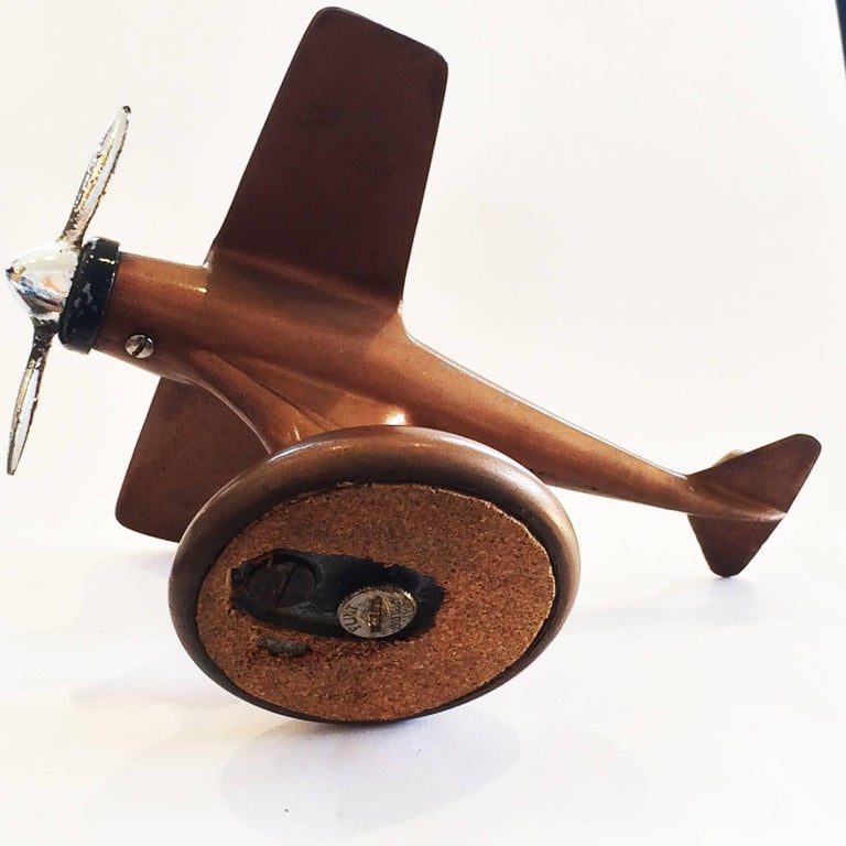 Art Deco Cigarette Airplane Aeroplane Table Lighter at 1stDibs