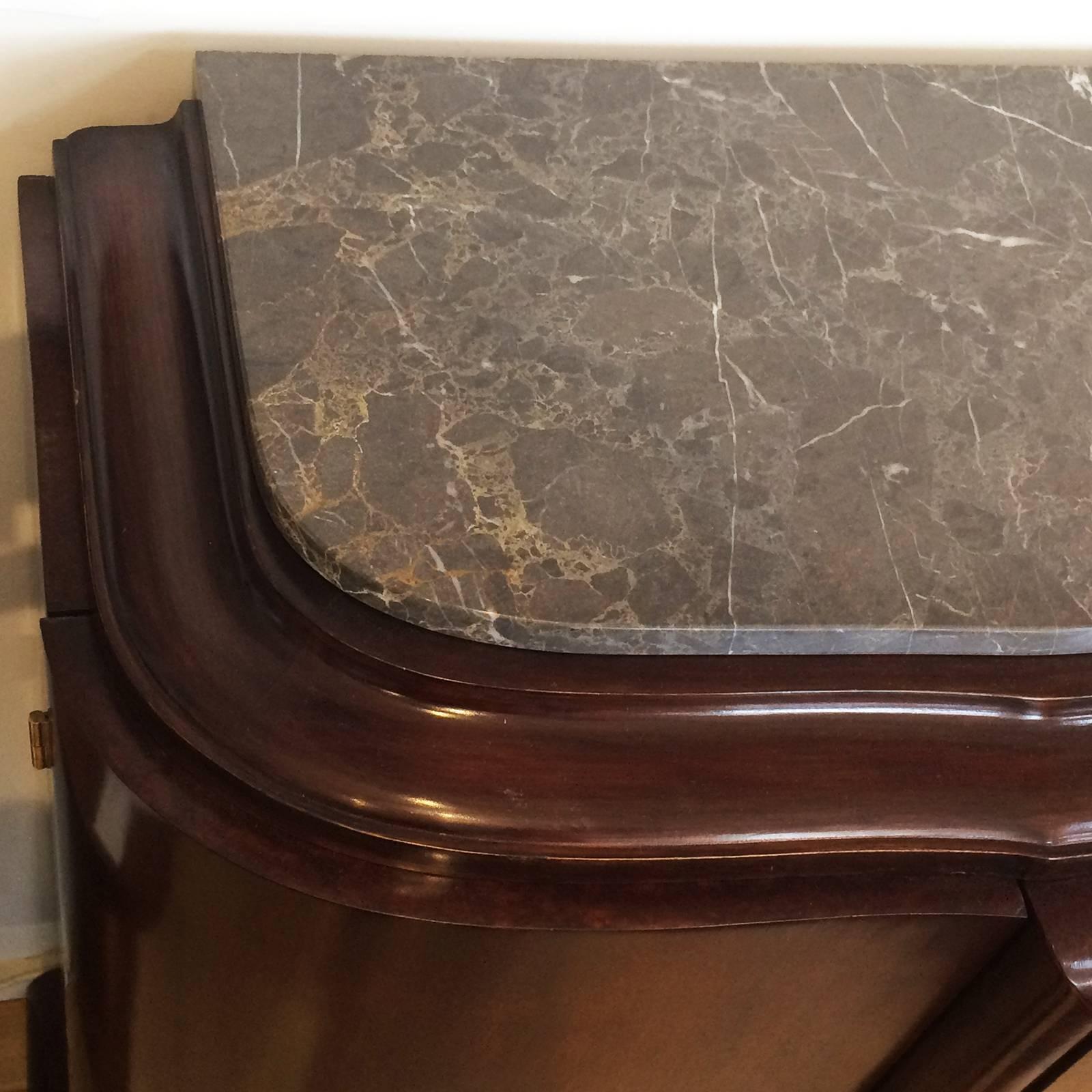 French Art Deco Marble-Top Sideboard In Excellent Condition In Daylesford, Victoria