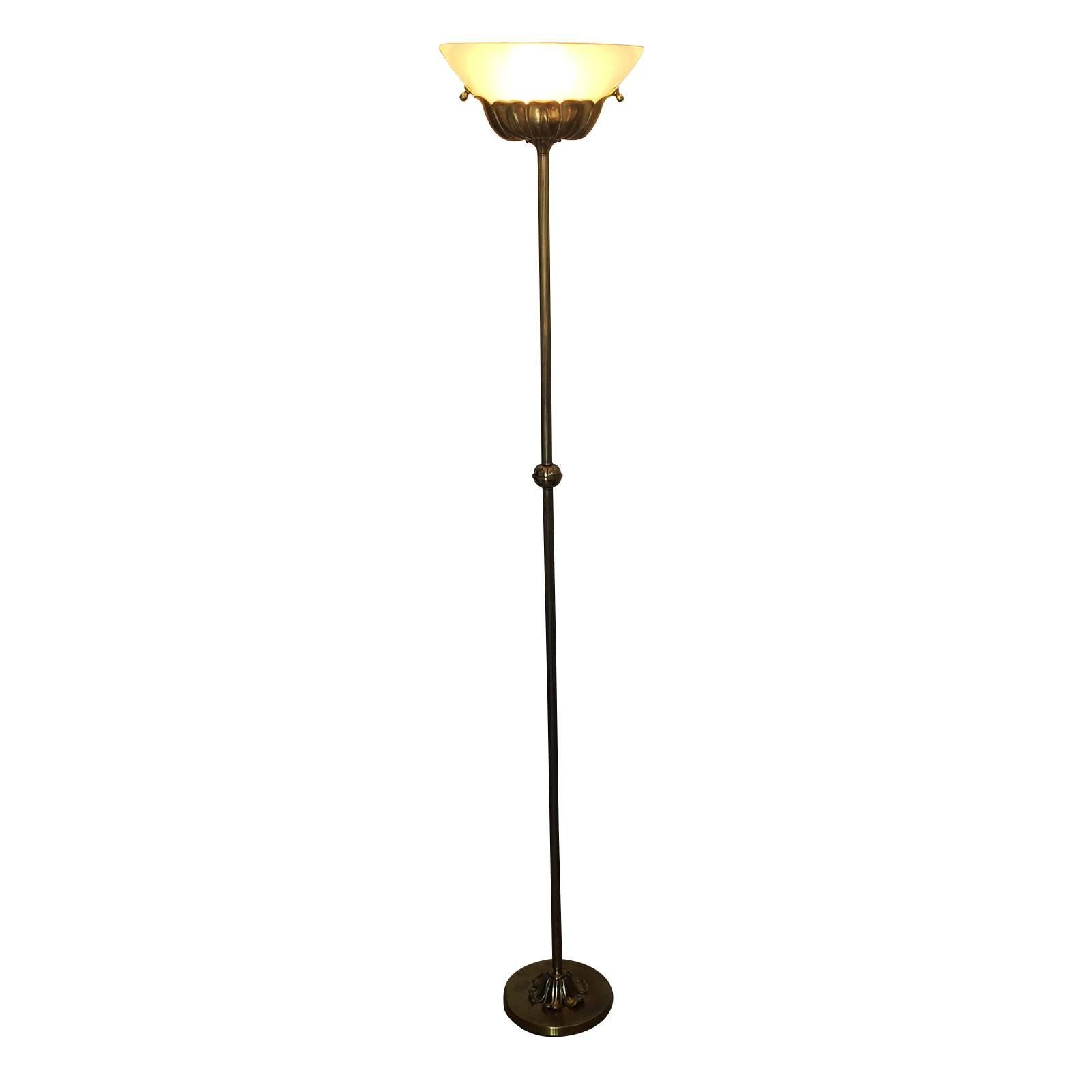 Midcentury Floor Standing Lamp by Lucien Gau Paris