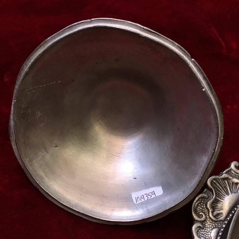 Polish Pewter Rococo Form Covered Bowl and Stand, Early 18th Century For Sale 5