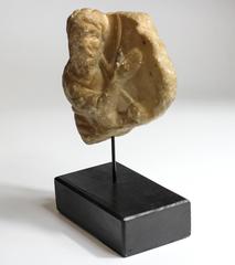Early Byzantine Christian Marble Font Fragment, St John, 12th-13th Century
