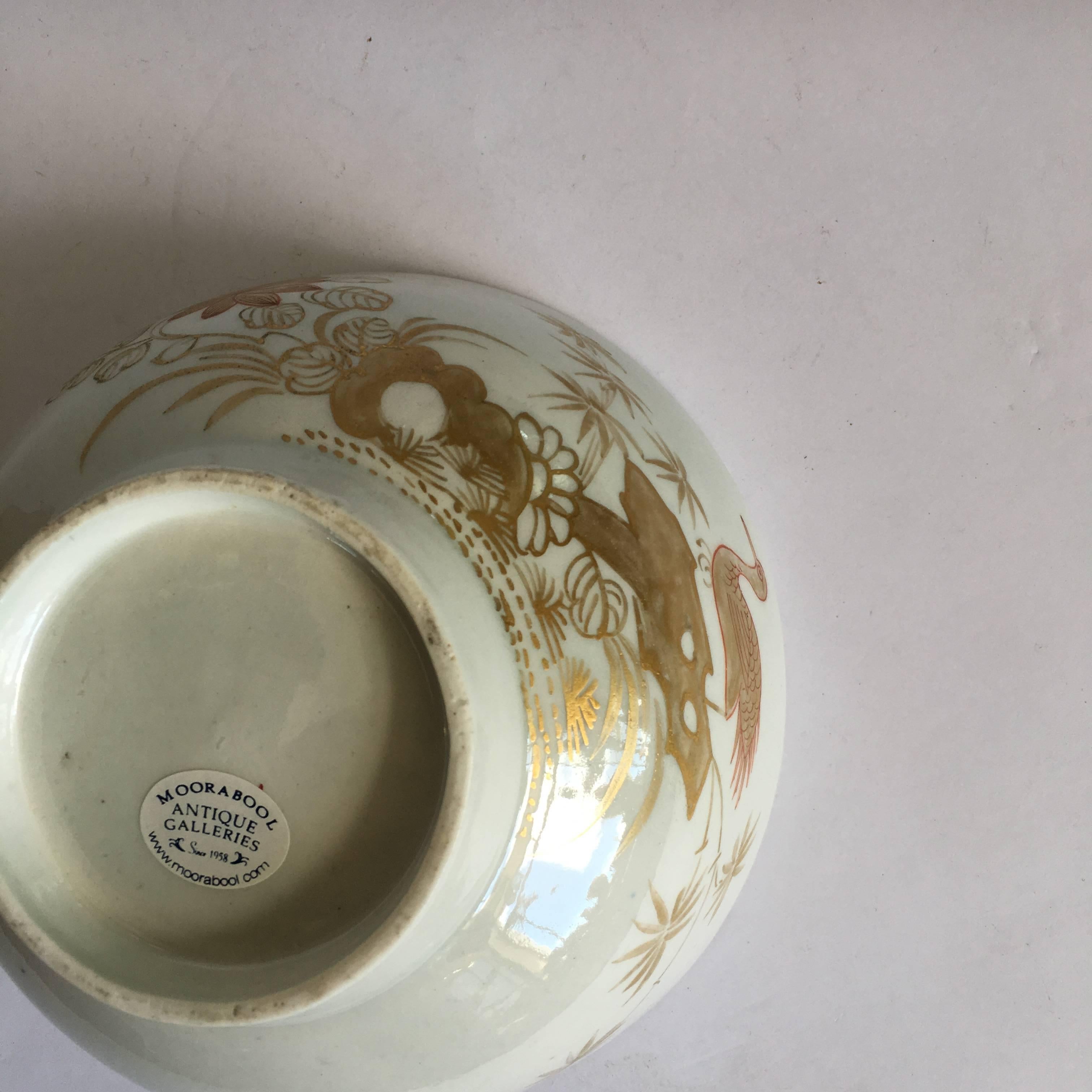 Worcester slop bowl, London decorated, probably probably Giles, circa 1775 For Sale 1