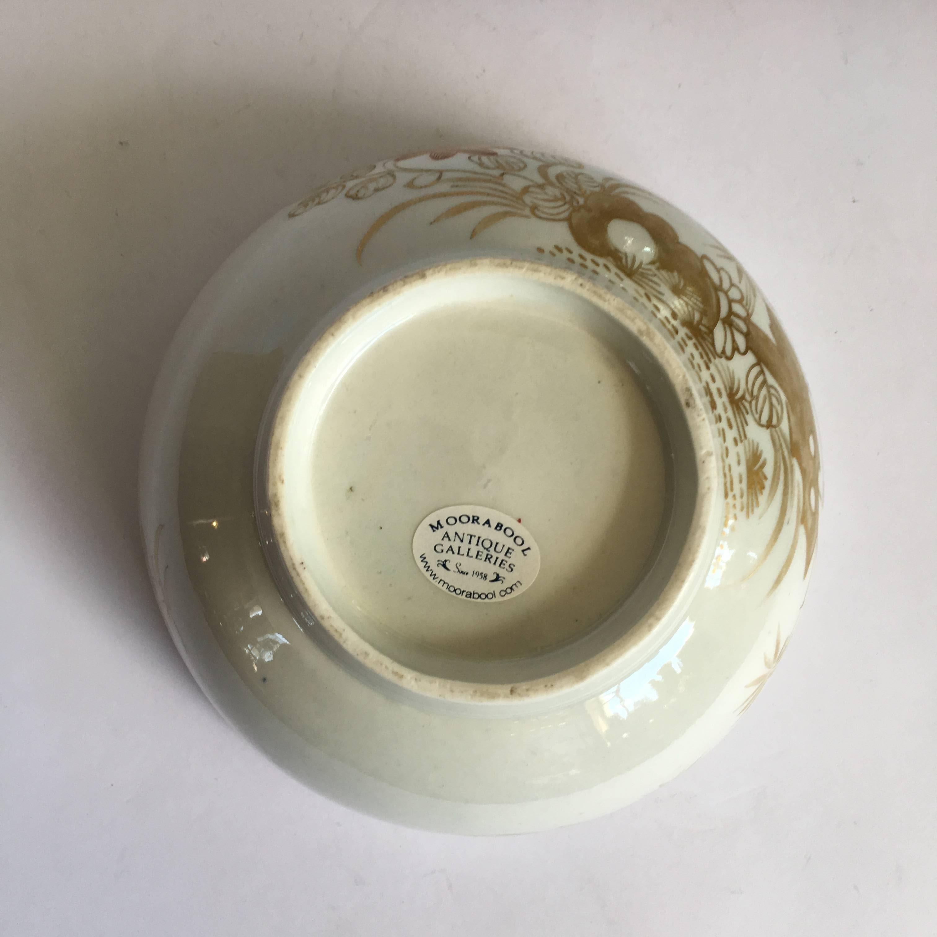 Worcester slop bowl, London decorated, probably probably Giles, circa 1775 For Sale 2