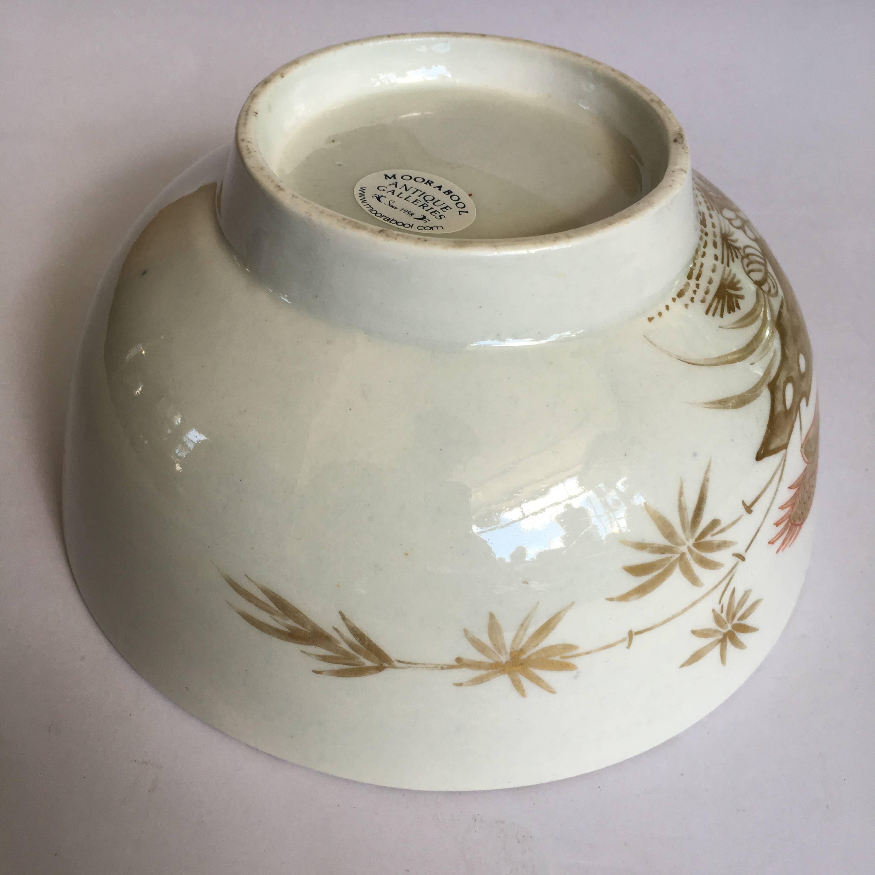 Worcester slop bowl, London decorated, probably probably Giles, circa 1775 For Sale 3